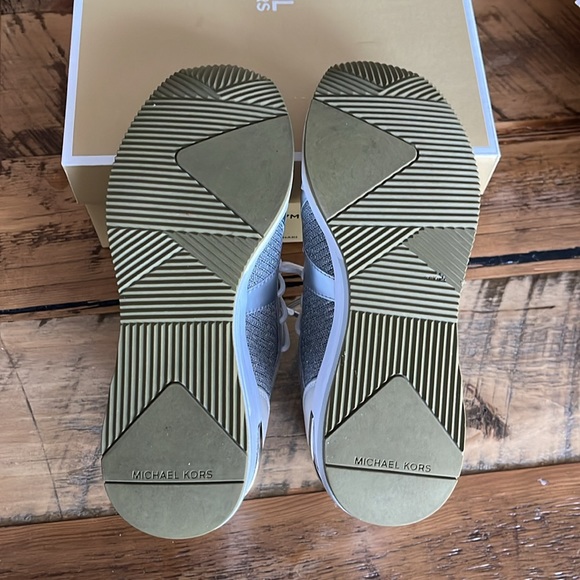 Michael Kors LIV Trainer size 7 - Khaki Glitter chain mesh - Picture 7 of 11